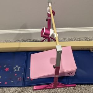 American girl gymnastics set